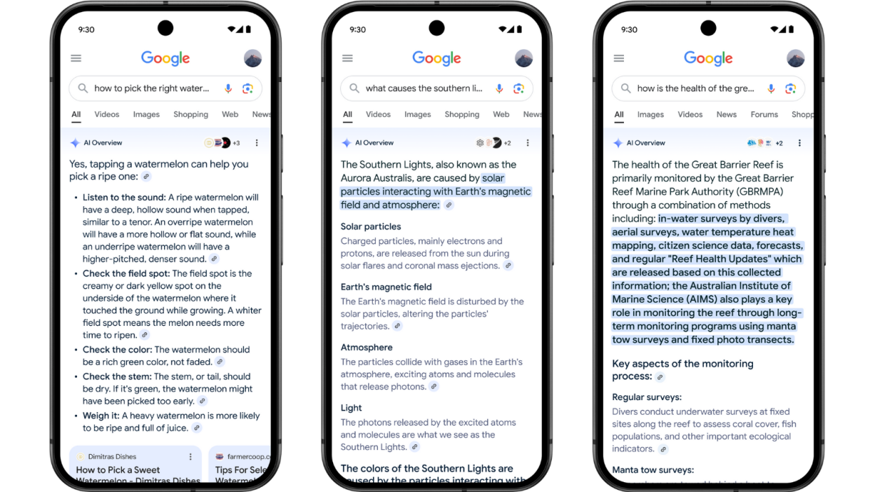 Google AI Overviews : La Mort Programmée du Web Traditionnel ? 2 IA de Google - AI Overviews - référencement naturel - SEO - recherche Google